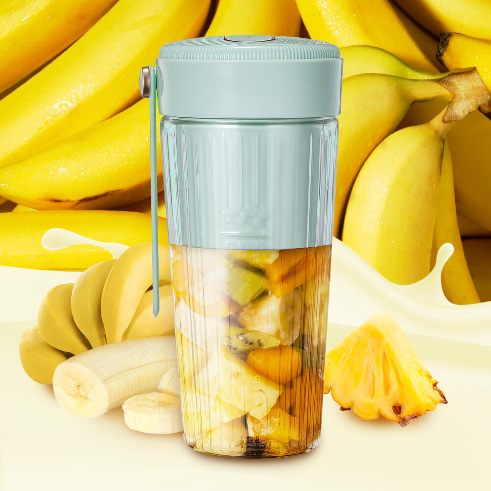 300ML Portable USB Rechargeable Blender with 6-Leaf Stainless Blade