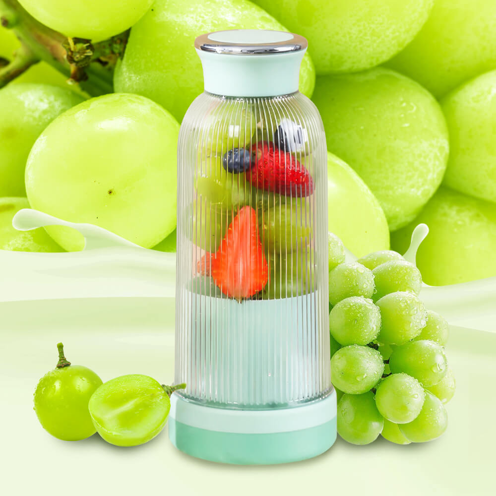 400ML Portable Blender – USB Rechargeable with 4-Leaf Stainless Blade