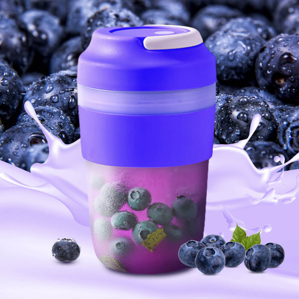 400ML Portable USB Rechargeable Blender Leak-Proof Personal Mixer
