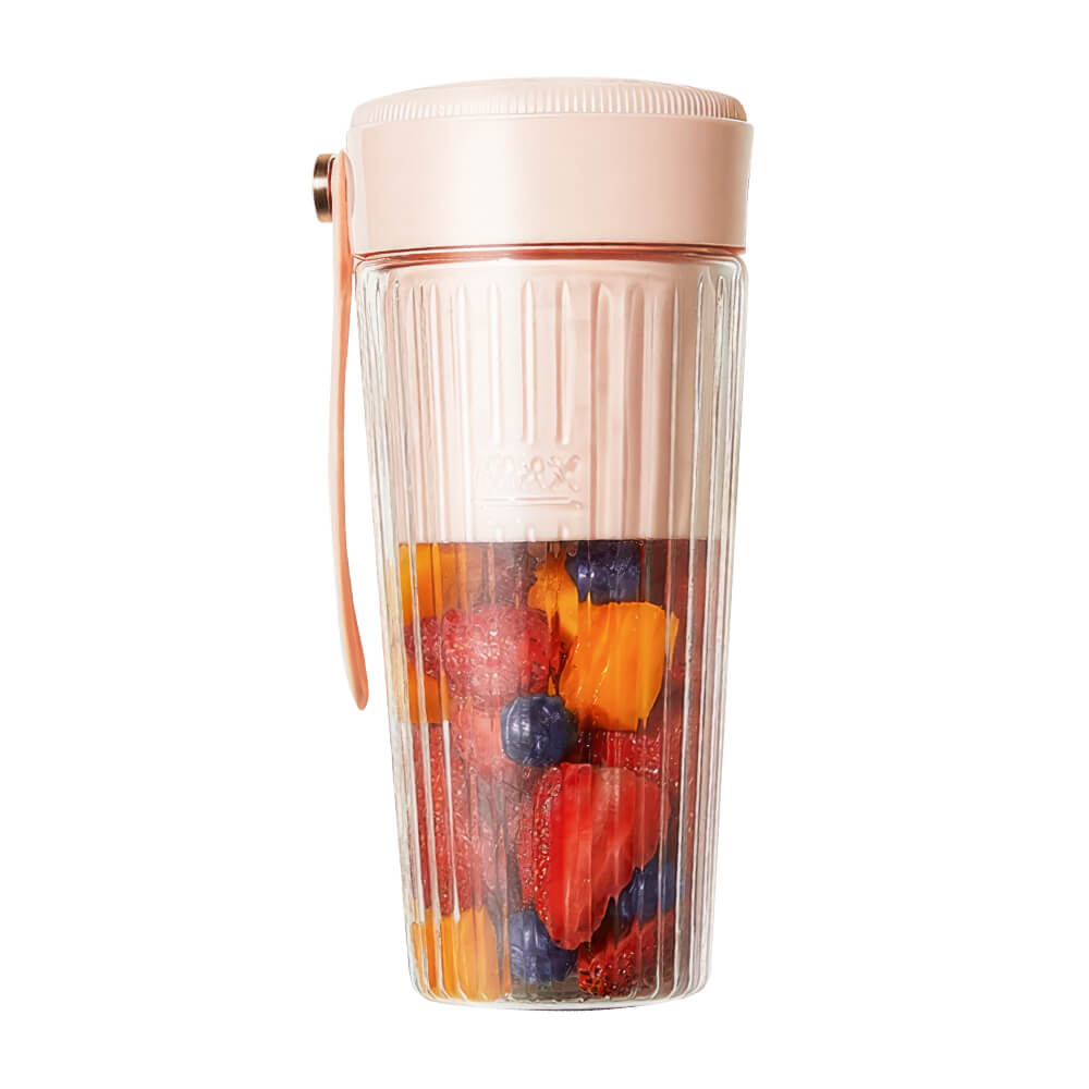 300ML Portable USB Rechargeable Blender with 6-Leaf Stainless Blade