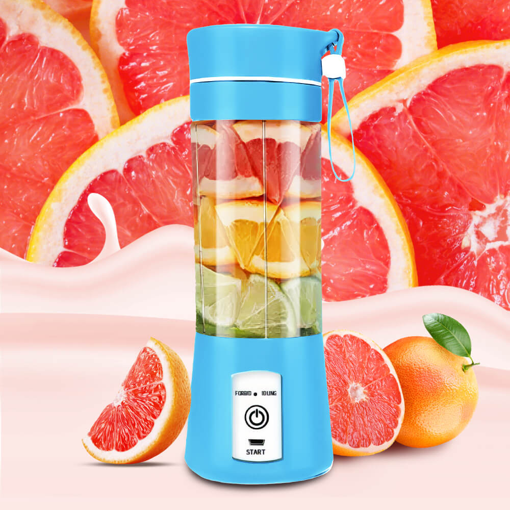 380ML Portable Blender – USB Rechargeable with 6 Stainless Steel Blades