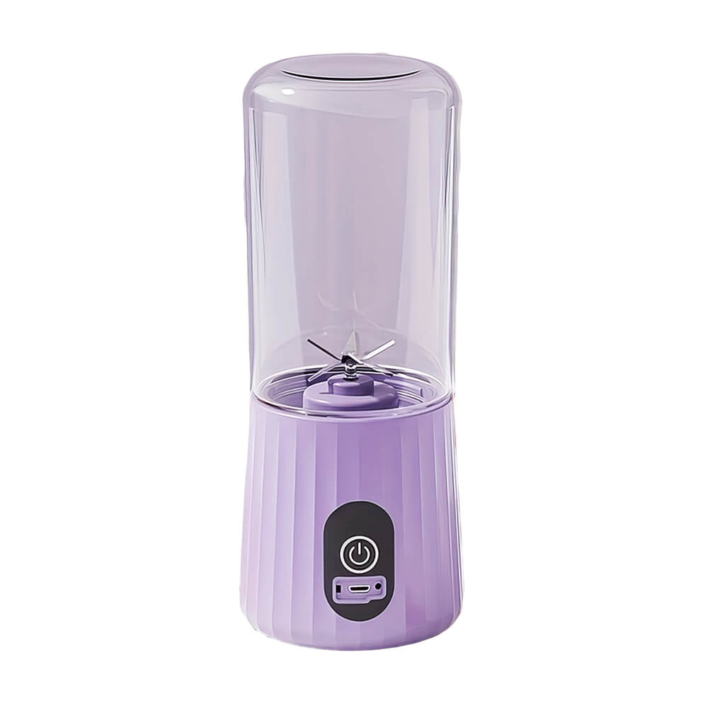 Portable 350 mL USB Blender Rechargeable 6-Blade Personal Smoothie Maker