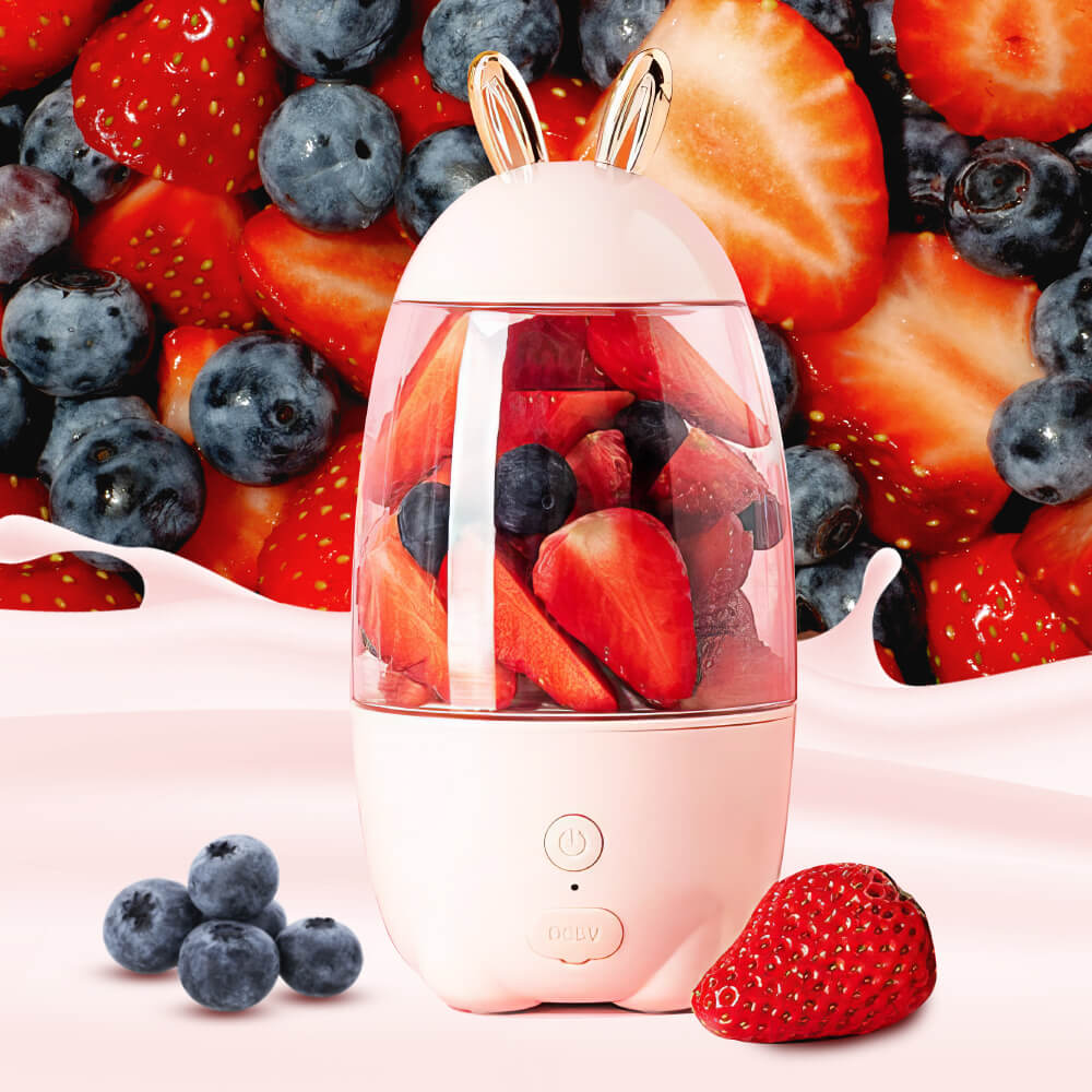 330ML Mini Portable Blender USB Rechargeable Personal Juicer Cup