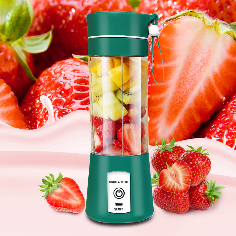 380ML Portable Blender – USB Rechargeable with 6 Stainless Steel Blades