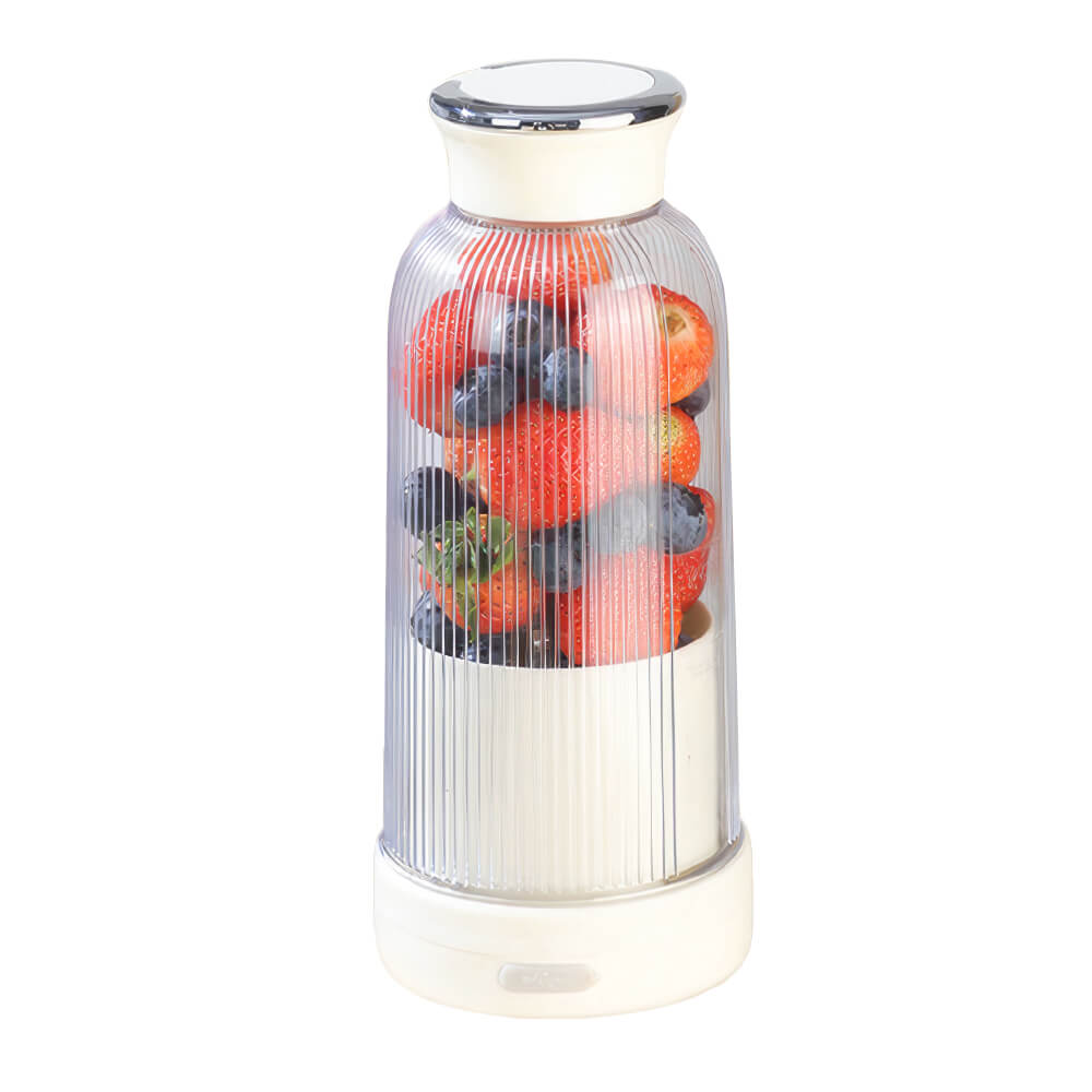 400ML Portable Blender – USB Rechargeable with 4-Leaf Stainless Blade