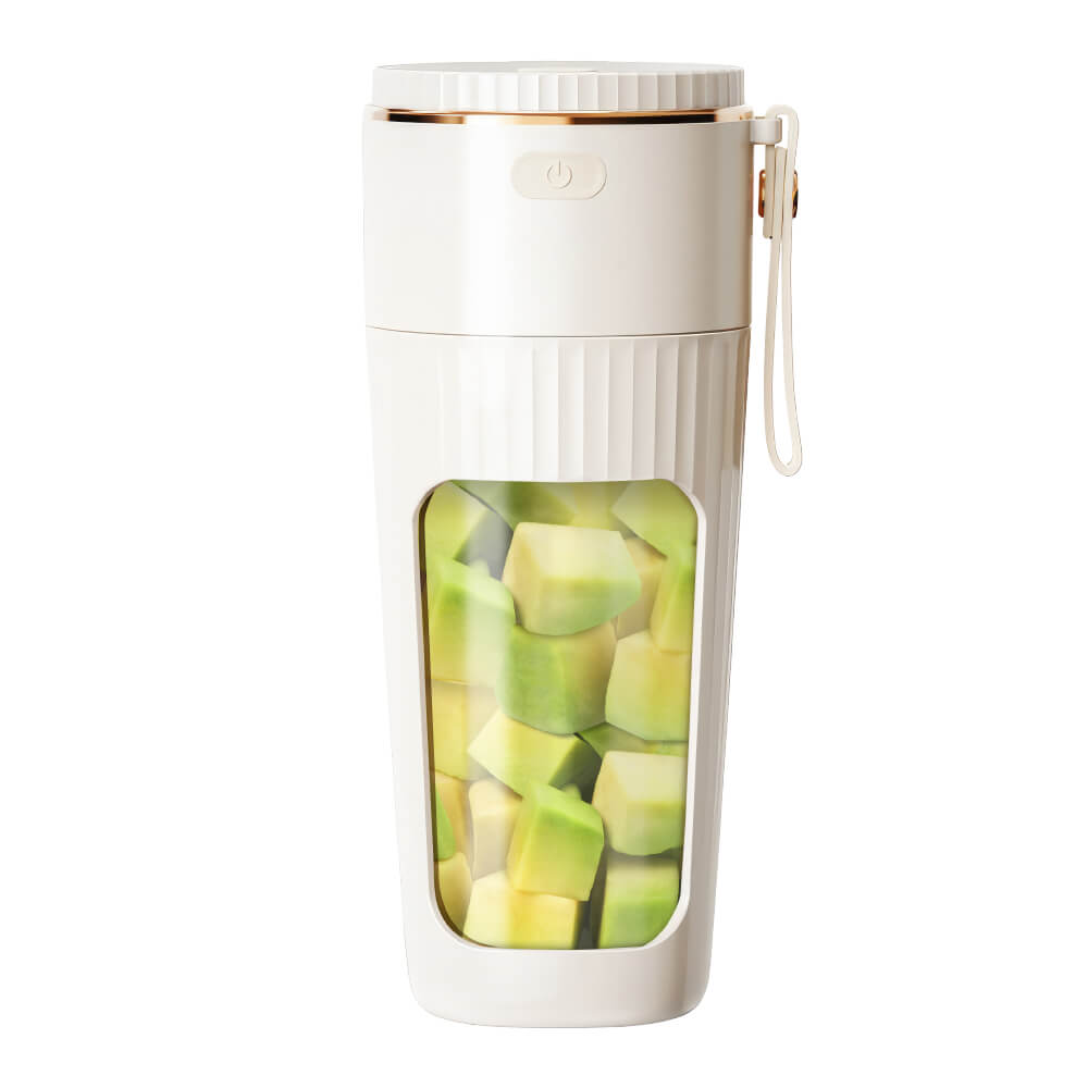 340ML Portable Blender – USB Rechargeable Mini Smoothie Maker with Strap