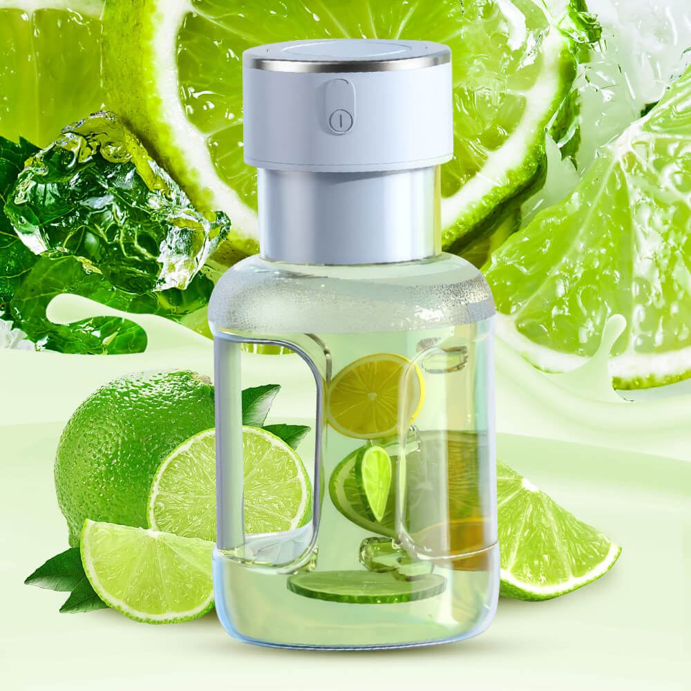 Portable 1600 mL USB Blender Bottle 10-Blade Rechargeable Smoothie Cup