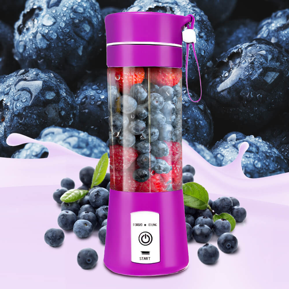 380ML Portable Blender – USB Rechargeable with 6 Stainless Steel Blades